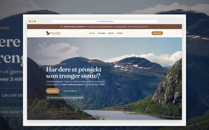 Fjellvåkenstiftelsen — Søkerportal
