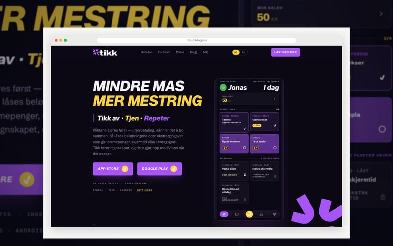Tikk — Familieapp